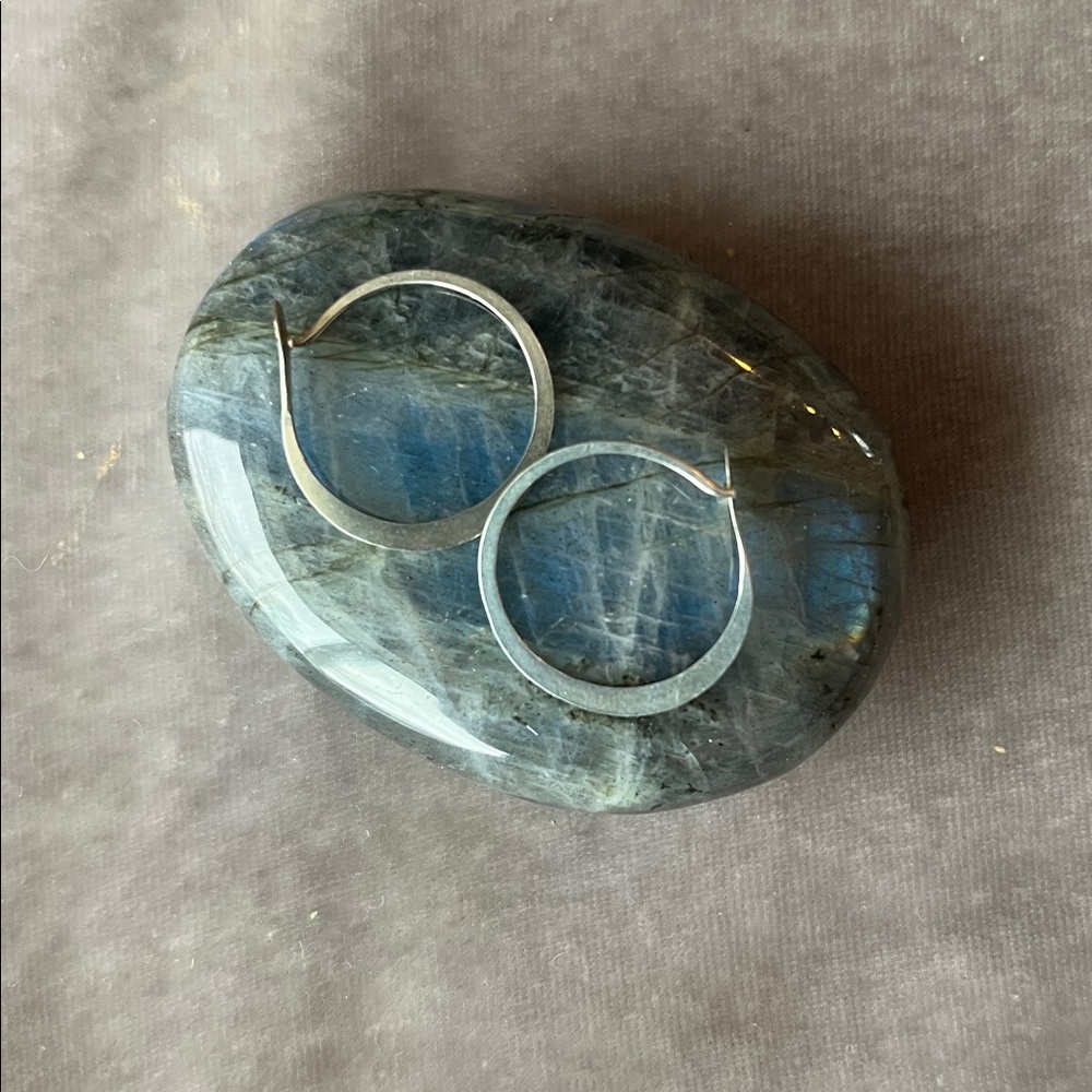 Sundance Hand Forged Sterling Hoops